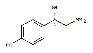 Structure of Phenol,4-[(1S)-2-amino-1-methylethyl]-