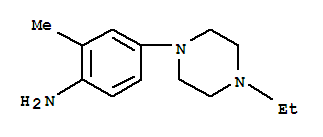 Structure of Benzenamine,4-(4-ethyl-1-piperazinyl)-2-methyl-
