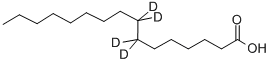 Structure of HEXADECANOIC-7,7,8,8-D4 ACID