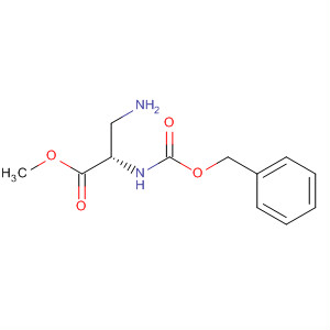 Structure of L-Alanine, 3-amino-N-[(phenylmethoxy)carbonyl]-, methyl ester