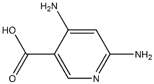 Structure of 3-PYRIDINECARBOXYLIC ACID 4,6-DIAMINO-