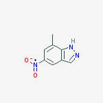 Structure of 7-Methyl-5-nitro-1H-indazole