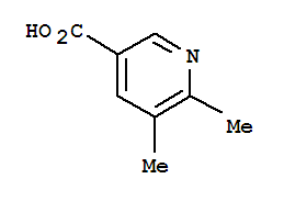 Structure of 3-Pyridinecarboxylicacid, 5,6-dimethyl-