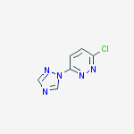 Structure of 3-CHLORO-6-(1H-1,2,4-TRIAZOL-1-YL)PYRIDAZINE, 95%