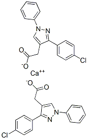 Structure of calcium bis[3-(4-chlorophenyl)-1-phenyl-1H-pyrazole-4-acetate]