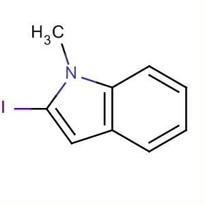 2-碘-1-甲基-1H-吲哚结构式