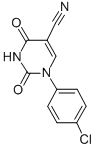Structure of 1-(4-CHLOROPHENYL)-2,4-DIOXO-1,2,3,4-TETRAHYDROPYRIMIDINE-5-CARBONITRILE