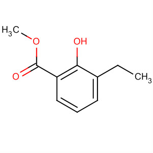 Structure of Benzoic acid, 3-ethyl-2-hydroxy-, methyl ester