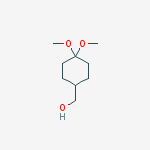 (4,4-Dimethoxycyclohexyl)methanol结构式