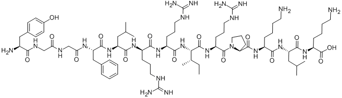 Structure of TYR-GLY-GLY-PHE-LEU-D-ARG-ARG-ILE-ARG-PRO-LYS-LEU-LYS