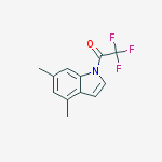1-(4,6-Dimethyl-1H-indol-1-yl)-2,2,2-trifluoroethanone结构式