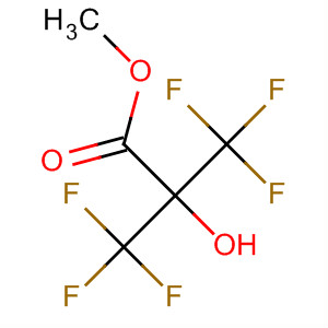 Structure of Propanoic acid, 3,3,3-trifluoro-2-hydroxy-2-(trifluoromethyl)-, methylester