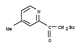Ethanone,2-bromo-1-(4-methyl-2-pyridinyl)-结构式