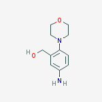 Structure of (5-amino-2-morpholino-phenyl)methanol