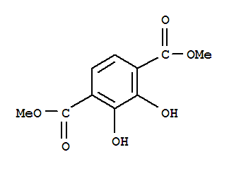 Structure of 1,4-benzenedicarboxylic acid, 2,3-dihydroxy-, dimethyl ester