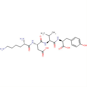 Structure of L-Tyrosine, N-[N-(N-L-lysyl-L-a-aspartyl)-L-valyl]-