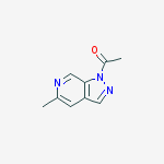 Structure of 1-(5-methyl-1H-pyrazolo[3,4-c]pyridin-1-yl)Ethanone