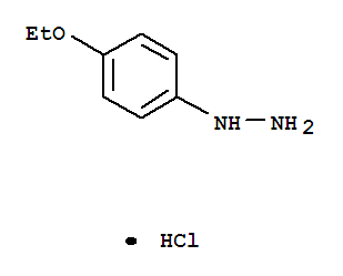 4-Ethoxyphenylhydrazine hydrochloride结构式
