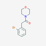 2-(2-bromophenyl)-1-morpholin-4-ylethanone结构式