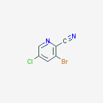 Structure of 2-Pyridinecarbonitrile, 3-bromo-5-chloro-