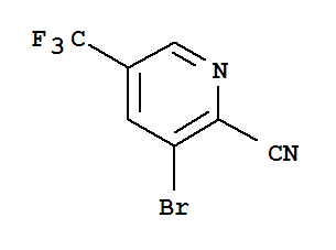 2-Pyridinecarbonitrile,3-bromo-5-(trifluoromethyl)-结构式