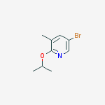 5-Bromo-2-isopropoxy-3-methylpyridine结构式