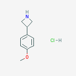 3-(4-methoxyphenyl)azetidine;hydrochloride结构式