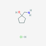 Structure of 1-(aminomethyl)cyclopentanol hydrochloride