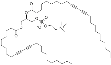 1,2-bis(10,12-tricosadiynoyl)phosphatidylcholine结构式