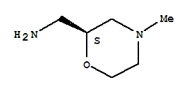 Structure of 2-Morpholinemethanamine,4-methyl-, (2S)-