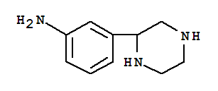 Structure of Benzenamine,3-(2-piperazinyl)-