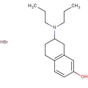 Structure of 2-Naphthalenol, 7-(dipropylamino)-5,6,7,8-tetrahydro-, hydrobromide