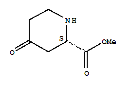 2-Piperidinecarboxylicacid, 4-oxo-, methyl ester, (2S)-结构式