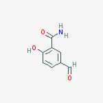 Structure of 5-formyl-2-hydroxybenzamide