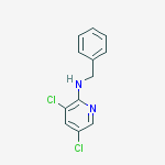 PYRIDIN-2-AMINE,3,5-DICHLORO-N-BENZYL-结构式
