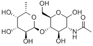 Structure of 2-ACETAMIDO-2-DEOXY-4-O-(A-L-FUCOPYRANOSYL)-D-GLUCOPYRANOSE