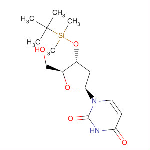 Structure of Uridine, 2'-deoxy-3'-O-[(1,1-dimethylethyl)dimethylsilyl]-