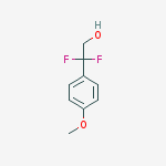 2,2-difluoro-2-(4-methoxyphenyl)ethanol结构式