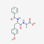 N-(N-BENZOYL-L-TYROSYL)-L-ALANINE结构式