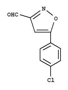 Structure of 5-(4-CHLOROPHENYL)ISOXAZOLE-3-CARBOXALD&