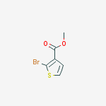 Structure of 3-Thiophenecarboxylic acid, 2-bromo-, methyl ester