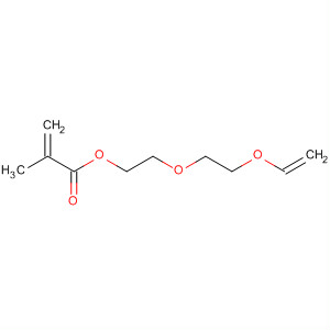 Structure of 2-Propenoic acid, 2-methyl-, 2-[2-(ethenyloxy)ethoxy]ethyl ester