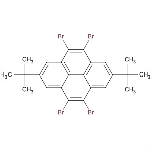 Pyrene, 4,5,9,10-tetrabromo-2,7-bis(1,1-dimethylethyl)-结构式