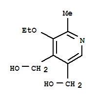 Structure of 3,4-Pyridinedimethanol,5-ethoxy-6-methyl-