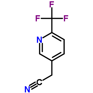 3-PYRIDINEACETONITRILE, 6-(TRIFLUOROMETHYL)-结构式