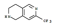 7-Trifluoromethyl-1,2,3,4-tetrahydro-[2,6]naphthyridine结构式