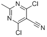 4,6-DICHLORO-2-METHYLPYRIMIDINE-5-CARBONITRILE结构式