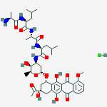 Ala-Leu-Ala-Leu Daunorubicin Hydrochloride结构式