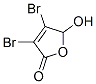 3,4-dibromo-5-hydroxyfuran-2(5H)-one结构式