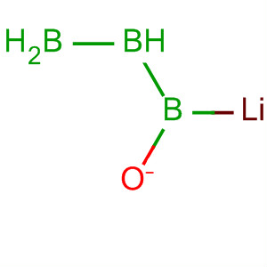 Structure of Triborate(1-), octahydro-, lithium